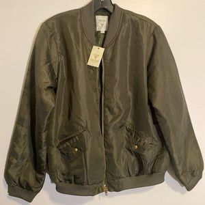 Guess olive green bomber jacket